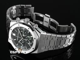 Audemars Piguet 愛彼 AP錶 Royal Oak 皇家橡樹系列 不鏽鋼材質&nbsp;<font color="#058703">26240ST.OO.1320ST.08 軍綠色「Grande Tapisserie」大型格紋錶面</font> <font color="#ff0000">2024年保卡</font>&nbsp;自動上鍊 41mm