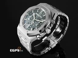 Audemars Piguet 愛彼 AP錶 Royal Oak 皇家橡樹系列 不鏽鋼材質&nbsp;<font color="#058703">26240ST.OO.1320ST.08 軍綠色「Grande Tapisserie」大型格紋錶面</font> <font color="#ff0000">2024年保卡</font>&nbsp;自動上鍊 41mm