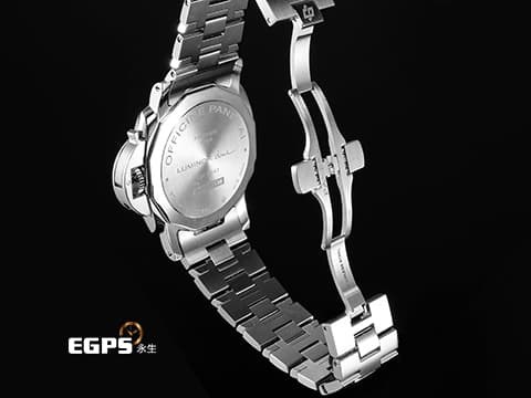 PANERAI 沛納海 Luminor Due 3 Days PAM1124 經典夜光三明治藍色面盤 三日鍊 小秒針 PAM01124 不鏽鋼 2026年保卡 自動上鍊 42mm