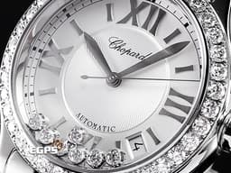 CHOPARD 蕭邦 Happy Sport 快樂鑽 278559-3004 不鏽鋼材質 <font color="#ffff00">原廠7顆圓形跑鑽 原廠鑲嵌鑽石錶圈</font> <font color="#FF0000">2025年保單</font> 自動上鍊 36mm