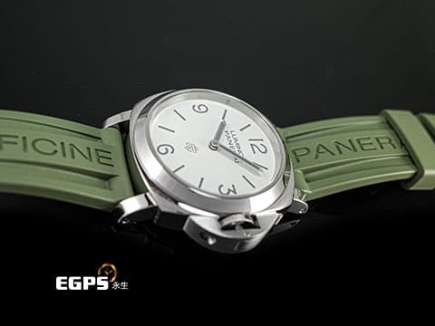 PANERAI 沛納海 Luminor Base Logo 3 Day 三日鍊 PAM01087 PAM1087 不鏽鋼材質 象牙白色面盤 2024年保單 手動上鍊 44mm