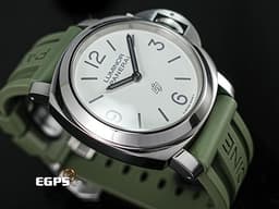 PANERAI 沛納海 Luminor Base Logo 3 Day 三日鍊 PAM01087 PAM1087 不鏽鋼材質 <font color=#ffffff>象牙白色面盤</font> <font color=#ff0000>2024年保單</font> 手動上鍊 44mm