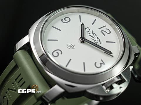 PANERAI 沛納海 Luminor Base Logo 3 Day 三日鍊 PAM01087 PAM1087 不鏽鋼材質 象牙白色面盤 2024年保單 手動上鍊 44mm