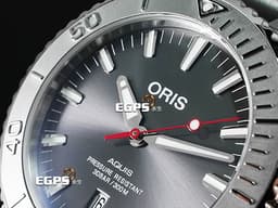 ORIS 豪利時 Aquis Date 時間之海 0173377304153 不鏽鋼材質 <font color=#FFFFFF>灰色面盤</font> <font color=#FF0000>2024年保單</font> 潛水錶 自動上鍊 43.5mm