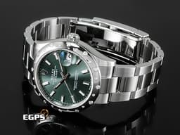 ROLEX 勞力士 Datejust 278344 RBR <font color=#28FF28> 薄荷綠色面盤 </font>  <font color=#FF0000>2024年 新式保卡 原廠雪花鑲鑽錶圈 </font> 自動上鍊 31mm