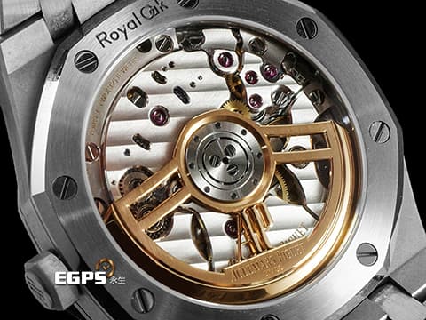 Audemars Piguet 愛彼 AP錶 Royal Oak 皇家橡樹 15510ST.OO.1320ST.09 軍綠色格紋面盤 不鏽鋼材質 大三針 一手錶未整理&nbsp;2023年保卡&nbsp;自動上鍊 41mm