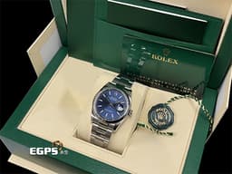 ROLEX 勞力士 DATEJUST 126200 經典 蠔式日誌型 <font color="#4169e1">藍色面盤</font> DJ36 不鏽鋼材質 <font color="#ff0000">2021年保卡</font> 自動上鍊 36mm