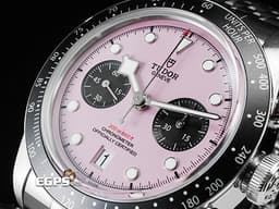 TUDOR 帝舵 Heritage Black Bay Chrono 碧灣 79360N-0019 計時碼錶 <font color="#f5a6c0">最熱門、最具話題性 粉紅熊貓面盤 周杰倫、貝克漢代言款</font>&nbsp;不鏽鋼材質&nbsp;<font color="#FF0000">2025年保卡 搭配最新快速調節「T-fit」折疊扣</font> 自動上鍊 41mm