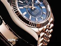 ROLEX 勞力士 Sky-Dweller 336935 天行者 玫瑰K金材質外圈 年曆錶 <font color=#ff0000> <font color=#46afc8>最新款 藍綠色面天行者336935 Cal.9002機芯</font> 紀念型（Jubilee）錶帶 2024年單 保有部分原廠膠膜</font> 自動上鍊 42mm