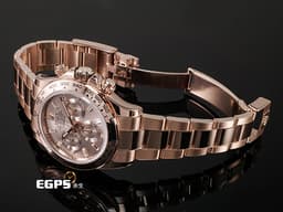 ROLEX 勞力士  Cosmograph Daytona 宇宙計時型 迪通拿 116505A 計時碼表 永恆玫瑰金&nbsp;<font color="#f3baa1">停產絕版款式 日亮金色面盤 原廠鑲嵌方形鑽石時標</font>&nbsp;<font color="#FF0000">2019年保卡</font>&nbsp;自動上鍊 40mm