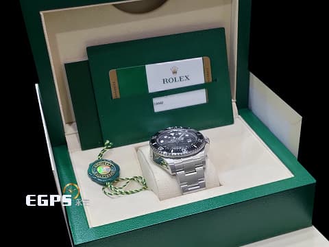 ROLEX 勞力士 DEEPSEA 116660 深潛3900米 不鏽鋼材質 停產款 水鬼王 黑鬼王 2017年保卡 台灣公司貨 Cerachrom黑色陶瓷單向旋轉錶圈 潛水錶 自動上鍊 44mm