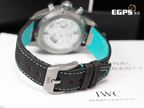 IWC 萬國 Pilot`s Chronograph 41 飛行員 Mercedes-AMG PETRONAS F1 馬石油 IW388108 馬石油綠特別版 計時碼錶 星期日期&nbsp;鈦金屬&nbsp;2024年保卡 台灣公司貨 最新EasX-CHANGE錶帶更換系統 飛行錶 自動上鍊 41mm