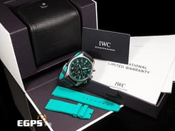 IWC 萬國 Pilot`s Chronograph 41 飛行員 Mercedes-AMG PETRONAS F1 馬石油 IW388108 <font color="#05f0f0">馬石油綠特別版 </font>計時碼錶 星期日期&nbsp;鈦金屬&nbsp;<font color="#ff0000">2024年保卡 台灣公司貨 最新EasX-CHANGE錶帶更換系統</font> 飛行錶 自動上鍊 41mm