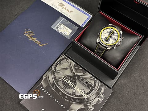 CHOPARD 蕭邦 Mille Miglia系列 GPMH Chronograph 摩洛哥大獎賽 計時碼表 168570-3001 鈦金屬 2023年保單 賽車錶 自動上鍊 44.5mm