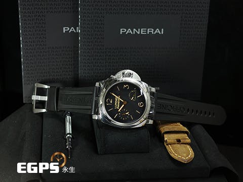 PANERAI 沛納海 Luminor 1950 3 DAYS Power Reserve PAM423 經典三明治面盤 菸草色夜光時標 三日鍊 動能顯示 小秒針 不鏽鋼 經典藍寶石金魚缸風防 配件齊全 PAM00423 手上鍊 47mm