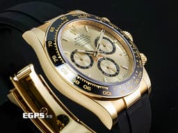 ROLEX 勞力士 Daytona 迪通拿 126518LN 計時碼表 <font color=#f5dea8>18K黃金材質 金色面盤</font>搭配<font color=#4F4F4F>黑色計時圈</font> 陶瓷錶圈 <font color=#FF0000>最新4131機芯 快調延展錶扣 2024年保卡</font> 126518 LN <font color=#FFFF33>歡迎各錶友以 PP、AP、勞力士 來店交換，本店將以最高價評估～</font> 賽車錶 自動上鍊 40mm