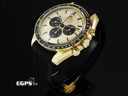 OMEGA 歐米茄 Speedmaster Moonwatch Professional 超霸 登月 計時碼錶 速霸 <font color="#edbb91">Moonshine金 </font>31062425099001&nbsp;<font color="#fafa01">余文樂 金色熊貓面盤 宛若隕石表面的錶帶內襯</font>&nbsp;<font color="#FF0000">3861機芯&nbsp;</font><font color="#FF0000">2022年保卡</font>&nbsp;同軸擒縱 手動上鏈 42 mm