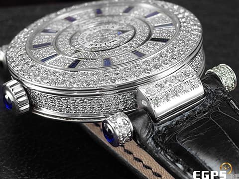 FRANCK MULLER  FM  法蘭穆勒 Double Mystery 神秘 DM42D2RCD 18K白金材質&nbsp;原鑲滿天星鑽石面盤、雙排鑽圈、鑽耳、鑽扣&nbsp;新錶訂價：2,630,000元&nbsp;自動上鍊 42mm