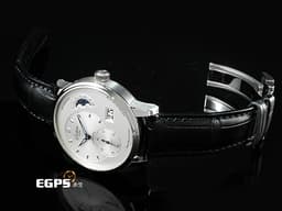 GLASHUTTE ORIGINAL 格拉蘇蒂 Pano PanoMaticLunar 1-90-02-42-32-05 不鏽鋼材質 <font color=#ffff00>偏心月相 德式經典大日期窗 透明底蓋 雙鵝頸</font> <font color=#FF0000> 2023保單 商務菁英，低調穩重的選擇 </font> 自動上鍊 40mm