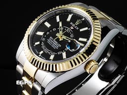 ROLEX 勞力士 Sky-Dweller 蠔式 天行者 336933&nbsp;<span style="color: rgb(79, 79, 79);">最新</span><font color="#4f4f4f">9002機芯&nbsp;</font><span style="color: rgb(79, 79, 79);">亮</span><font color="#4f4f4f">黑色面盤</font>&nbsp;年曆錶 沙羅系統&nbsp;<font color="#f5dea8">18K黃金 半金款 </font>兩地時間 經典三角坑紋錶圈&nbsp;<font color="#FF0000">2024年保卡 蠔式（Oyster）三節錶帶</font>&nbsp;自動上鍊 42mm