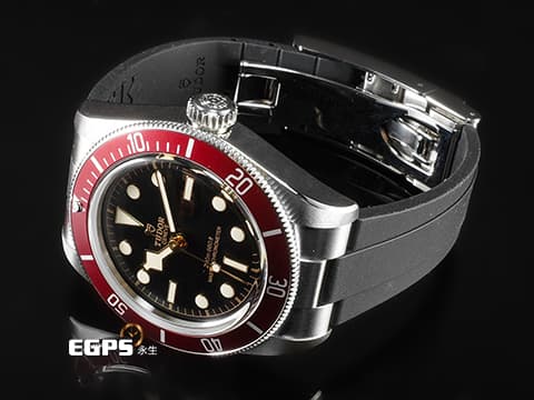 TUDOR 帝舵 Heritage Black Bay 碧灣 7941A1A0RU-0002 雪花針 酒紅色鋁圈 紅水鬼  7941A 1A0RU 水鬼 不鏽鋼 自製機芯 2024年保單 橡膠錶帶 帝舵表「T-fit」帶扣 僅試戴極新品  潛水錶 自動上鍊 41mm