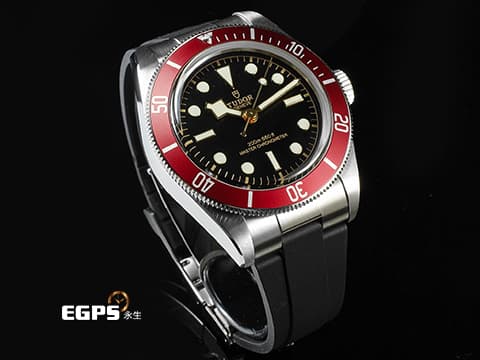 TUDOR 帝舵 Heritage Black Bay 碧灣 7941A1A0RU-0002 雪花針 酒紅色鋁圈 紅水鬼  7941A 1A0RU 水鬼 不鏽鋼 自製機芯 2024年保單 橡膠錶帶 帝舵表「T-fit」帶扣 僅試戴極新品  潛水錶 自動上鍊 41mm