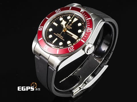 TUDOR 帝舵 Heritage Black Bay 碧灣 7941A1A0RU-0002 雪花針 酒紅色鋁圈 紅水鬼  7941A 1A0RU 水鬼 不鏽鋼 自製機芯 2024年保單 橡膠錶帶 帝舵表「T-fit」帶扣 僅試戴極新品  潛水錶 自動上鍊 41mm