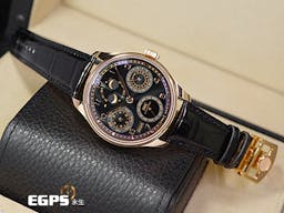 IWC 萬國 Portugieser Perpetual Calendar 葡萄牙 IW503702 <font color=#4F4F4F>曜石黑面盤</font> 最新<font color=#f3baa1>18K Armor Gold材質錶殼</font> 萬年曆 月相盈虧 七日鍊 <font color=#FF0000>2024年6月保卡</font> 自動上鍊 44.2mm