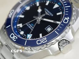 LONGINES 浪琴 Hydro Conquest GMT 康卡斯 深海征服者 L38904966&nbsp;<font color="#4169e1">藍色陶瓷錶圈 藍色面盤 藍水鬼</font>&nbsp;浪鬼 兩地時區 不鏽鋼 <font color="#FF0000">2025年保單</font> 潛水錶 自動上鍊 43mm
