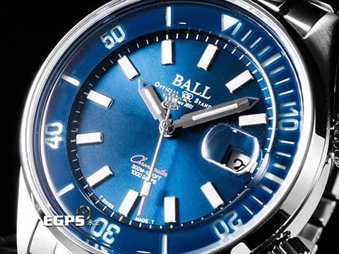 BALL WATCH 波爾錶 ENGINEER MASTER II DM2280A-S1C-BE 不鏽鋼材質 藍色面盤 36支自體發光微型氣燈  1,000高斯防磁 2023年保卡 限量1000支  自動上鍊 42mm