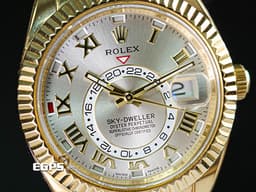 ROLEX 勞力士 Sky-Dweller 326138 天行者 沙羅裝置 年曆錶 18K黃金材質 <font color="#FFFFF4"> 絕版羅馬數字面盤 </font> <font color="#acdf90"> 相當少量的原廠深綠色錶盒</font><font color="#FF0000">&nbsp;2018年保卡&nbsp;</font>自動上鏈  42mm