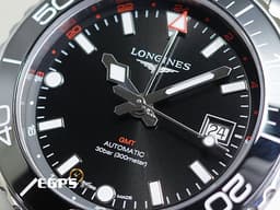 LONGINES 浪琴 HYDROCONQUEST GMT 康卡斯 深海征服者 L37904566 兩地時間 浪鬼 <font color="#4F4F4F">黑色陶瓷錶圈 黑色面盤 黑水鬼</font> 不鏽鋼 <font color="#FF0000">最新款浪鬼 2024年保單</font> 潛水錶 自動上鍊 41mm