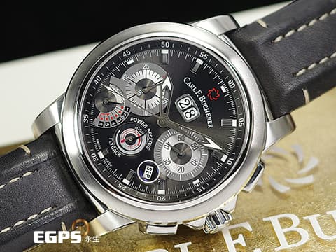 Carl F. Bucherer 寶齊萊 Patravi ChronoGrade 柏拉維 00.10623.08.33.01 年曆功能 飛返 計時碼錶 大日期窗 動能儲存 不鏽鋼 高複雜功能 年曆錶 2024年保單 自動上鍊 44.6mm