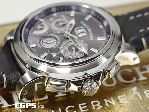 Carl F. Bucherer 寶齊萊 Patravi ChronoGrade 柏拉維 00.10623.08.33.01 年曆功能 飛返 計時碼錶 大日期窗 動能儲存 不鏽鋼 高複雜功能 年曆錶 2024年保單 自動上鍊 44.6mm