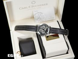 Carl F. Bucherer 寶齊萊 Patravi ChronoGrade 柏拉維 00.10623.08.33.01 年曆功能 飛返 計時碼錶 大日期窗 動能儲存 不鏽鋼 <font color=#FF0000>高複雜功能 年曆錶 2024年保單</font> 自動上鍊 44.6mm