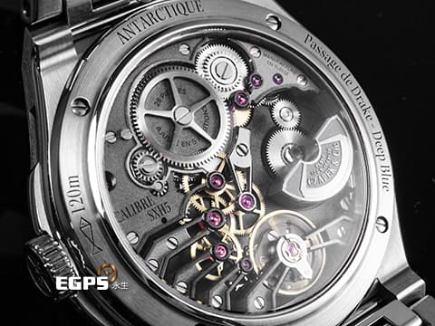 Czapek &amp; Cie Antarctique Passage de Drake Deep Blue 1530-II-RT-P/S 不鏽鋼材質  梯形圖案深藍色面盤 對稱美學    獨立製錶 獨立自製機芯 SXH5 鉑金自動盤 7座錶橋 2024年保單 自動上鍊 40.5mm