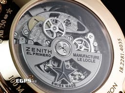 ZENITH 真力時 El Primero 系列 18.2281.4035/98.C713 18K玫瑰金材質 <font color=#FF0000>2020年保卡 台灣公司貨 錶友蒐藏未使用品 限量150支 新錶參考訂價：2,250,850元</font> <font color=#FFFF00>陀飛輪 鏤空面盤 </font> 自動上鍊 45mm