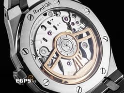 Audemars Piguet 愛彼 AP Royal Oak 皇家橡樹 15510ST.OO.1320ST.08 不鏽鋼材質 鍊帶款 <font color="#FF0000"> 2025年保卡 已貼膜&nbsp;</font><font color="#05f0f0">經典銀白色格紋面盤&nbsp;AP字樣自動盤</font>&nbsp;自動上鍊 41mm