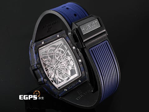 Hublot 宇舶 Spirit Of Big Bang Titanium 42 大爆炸 靈魂系列 645.QL.7117.RX 極輕 碳纖維材質 陀飛輪鏤空面盤 5日動力儲存顯示 限量100支 新錶訂價：3,107,000元 手動上鍊 42mm