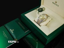 ROLEX 勞力士 DATEJUST 蠔式日誌型 126283 半金款 126283RBR <font color=#FF0000>2024年保單 紀念型 五珠鏈帶</font> <font color=#ffff00>超夯香檳色面盤 原廠鑲鑽錶圈 原廠鑲鑽時標 </font> 自動上鍊 36mm