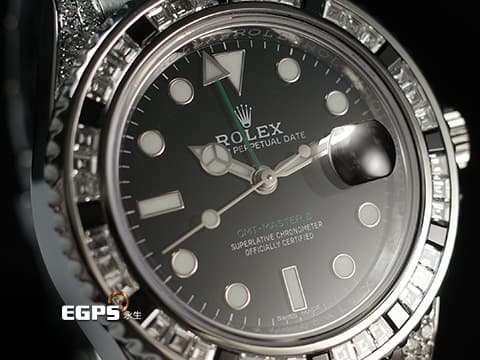 ROLEX 勞力士 GMT-Master II 116710LN 格林威治型 116710 LN 兩地時區  精鑲黑寶石鑽框，讓您花少少的錢，卻有著完全不同的感覺，價值感值上百萬等級！！ 自動上鍊 40mm