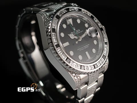 ROLEX 勞力士 GMT-Master II 116710LN 格林威治型 116710 LN 兩地時區  精鑲黑寶石鑽框，讓您花少少的錢，卻有著完全不同的感覺，價值感值上百萬等級！！ 自動上鍊 40mm