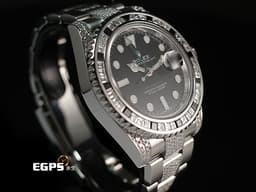 ROLEX 勞力士 GMT-Master II 116710LN 格林威治型 116710 LN 兩地時區 <font color=#FF0000> 精鑲黑寶石鑽框，讓您花少少的錢，卻有著完全不同的感覺，價值感值上百萬等級！！</font> 自動上鍊 40mm