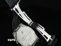 Audemars Piuget 愛彼 AP錶 Royal Oak Offshore 皇家橡樹離岸型 不鏽鋼材質 <font color=#70cce1> 精鑲鑽石滿天星面盤、錶圈、錶殼</font> <font color=#f9d0de>三眼計時貝母面盤</font> 自動上鍊 計時碼表 42mm