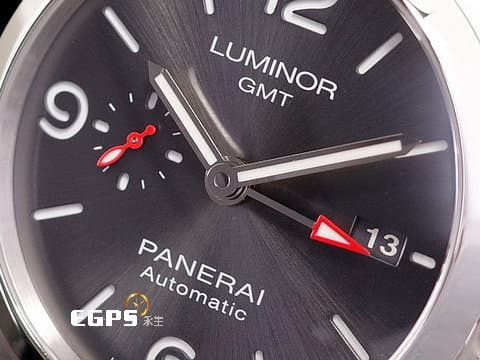 PANERAI 沛納海  Luminor GMT ION Speical Edition PAM1177 新加坡55年國慶 ION商場聯名 限量100只 PAM1177 灰色太陽紋三明治面盤 三日鍊 兩地時區 不鏽鋼 2021年保單 自動上鍊 44mm