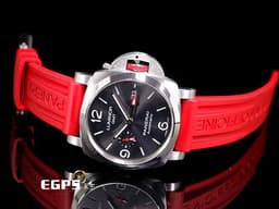 PANERAI 沛納海  Luminor GMT ION Speical Edition PAM1177 <font color="#FF0000">新加坡55年國慶 ION商場聯名 限量100只</font> PAM1177 <font color="#ADADAD">灰色太陽紋三明治面盤</font> 三日鍊 兩地時區 不鏽鋼 <font color="#FF0000">2021年保單</font> 自動上鍊 44mm
