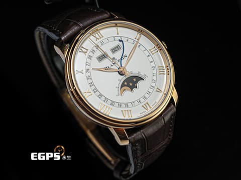 BLANCPAIN 寶鉑 Villeret 系列 Quantième Complet 6654-3642-55B 玫瑰金 全日曆、月相盈虧 經典白色奶油面盤 自動上鍊 40mm