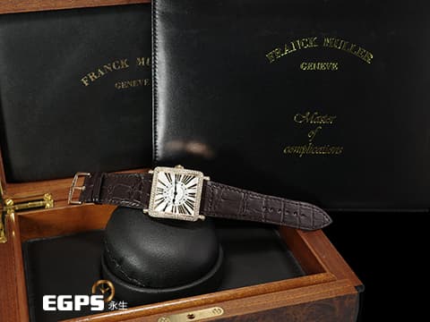 Franck Muller 法蘭穆勒 FM錶 Master Square系列 6002M 玫瑰金 經典羅馬數字時標 方形 6002 M QZ 精鑲鑽框 石英腕錶 32mm