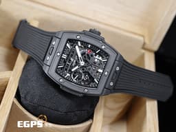 Hublot 宇舶 Spirit of Big Bang 大爆炸 靈魂系列 MECA-10 Black Magic 黑色魔力 十日鍊 614.CI.1170.RX <font color="#05f0f0">黑陶瓷 鏤空面盤 動能顯示</font> <font color="#FF0000">2026年電子保單 新錶訂價：924,000元</font>&nbsp;手動上鍊 45mm