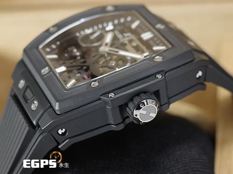 Hublot 宇舶 Spirit of Big Bang 大爆炸 靈魂系列 MECA-10 Black Magic 黑色魔力 十日鍊 614.CI.1170.RX 黑陶瓷 鏤空面盤 動能顯示 2026年電子保單 新錶訂價：924,000元&nbsp;手動上鍊 45mm